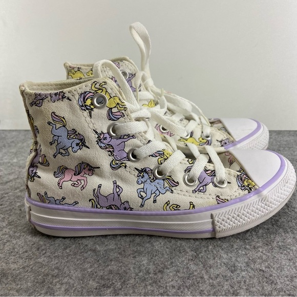 Converse Chuck Taylor All Star High Tops Unicorns Child Size 11 - Picture 6 of 12